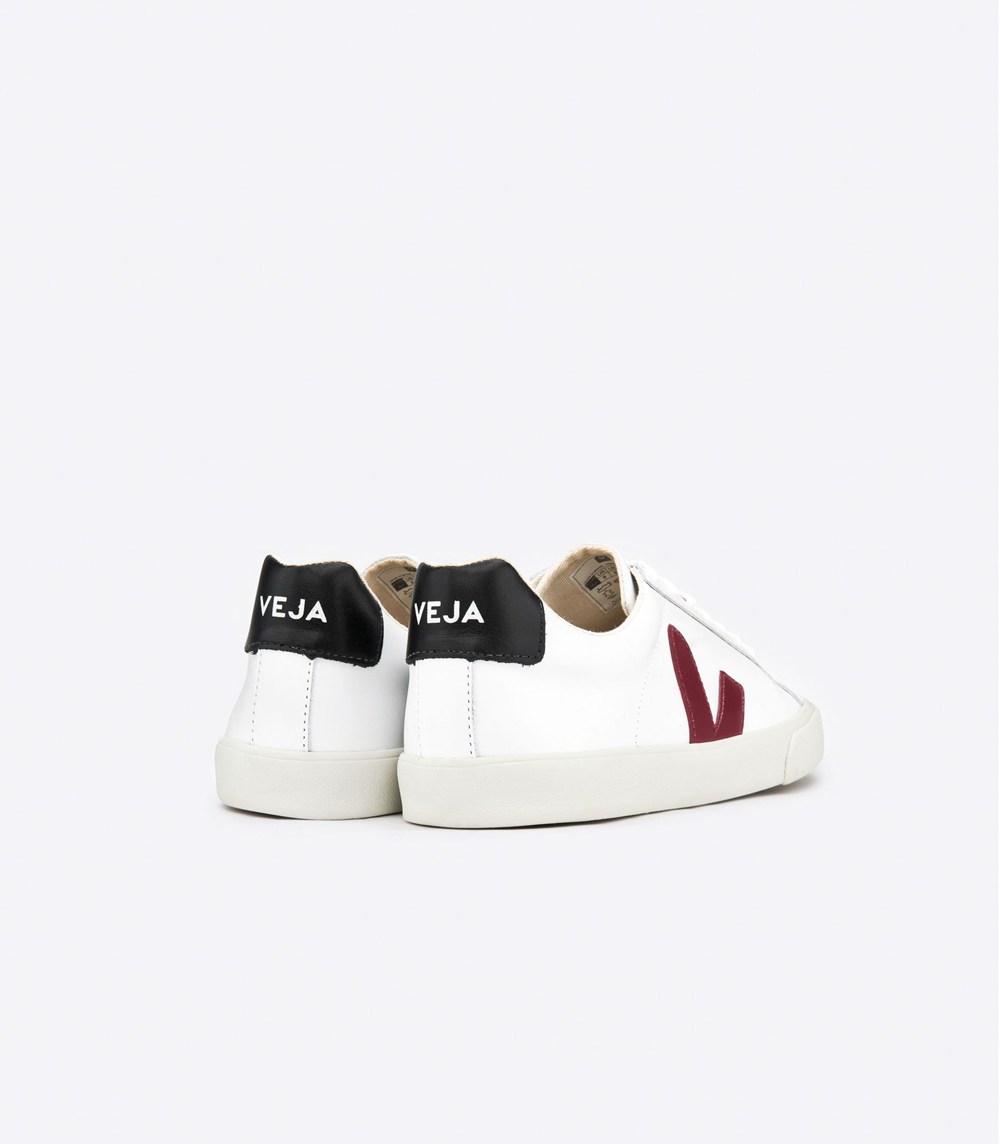 Veja Trainers Womens White - Esplar Leather - YCGR-64018